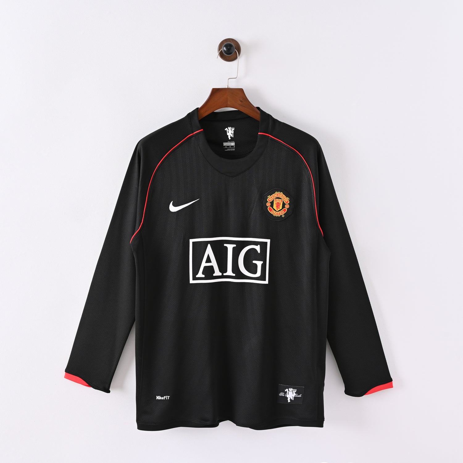 Manchester United Maillot Extérieur Rétro Manche Longue 07/08